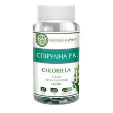 Спіруліна р-к + Хлорела, 60 капс.
